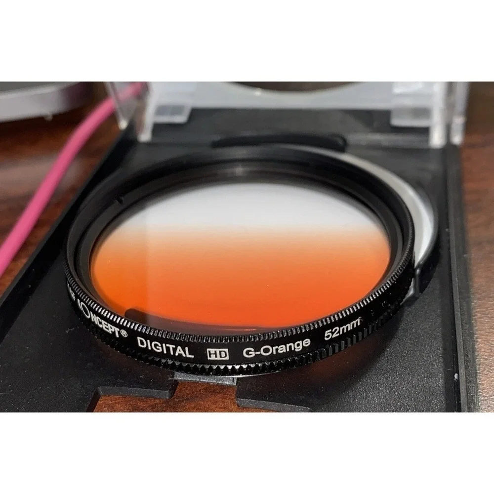 K&F Concept Digital High Definition Camera‎ Lens Filter Kit Blue Orange Lot of 2